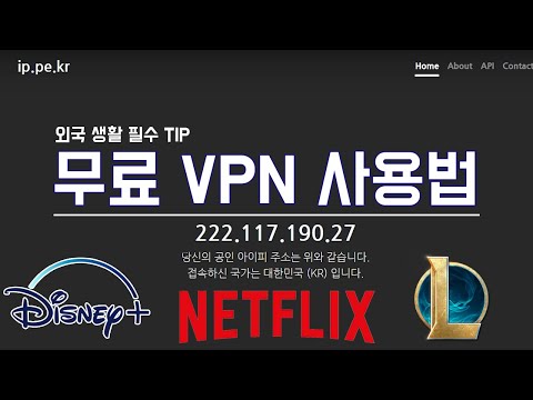 외국에서 디즈니+ , 넷플릭스 한글자막으로 보기  ㅣ 무료 VPN 이용법  ㅣ 한국 VPN 이용법 ㅣ 롤 서버 재접속 해결  설명 참조 필수 ㅣ 해외 왓챠