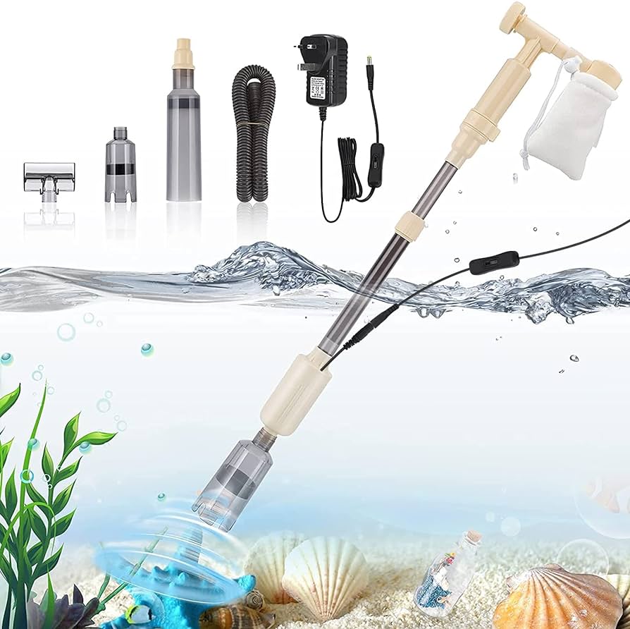 Bedee Aquarium Gravel Cleaner, Fish Tank Vacuum Cleaner, 5 In 1 Electric  Aquarium Siphon Filter Kit With Adjustable Water Flow Controller For Water  Changing And Sand Washing, Dc 12V, 18W… : Amazon.Co.Uk: