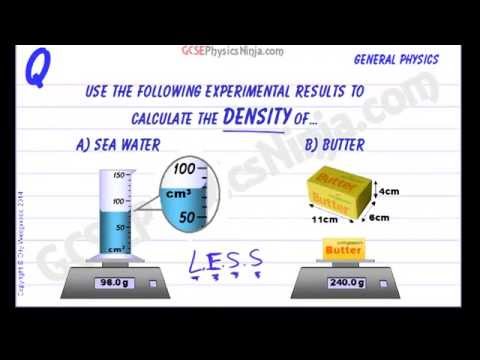 Calculating The Density Of A Solid And A Liquid - Youtube