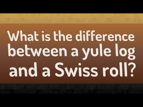 What is the difference between a yule log and a Swiss roll?