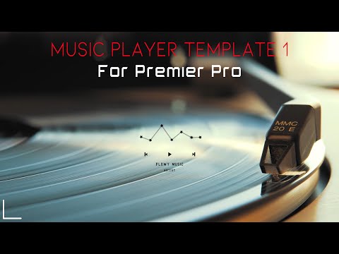 [MOGRT] 프리미어프로 뮤직 플레이어 템플릿 무료나눔 / 배경음악 플레이리스트 효과 템플릿 / Music player template for Premier Pro.